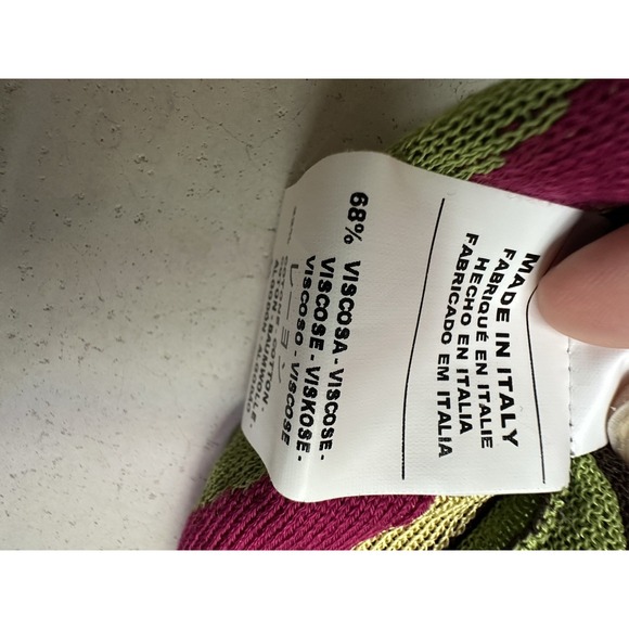 MISSONI Multicolor Striped Knit A-Line Tank Halter Dress | Tagged Size: 8 - Picture 11 of 14
